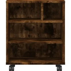 vidaXL Electrónica-Soporte para impresora con ruedas 41x32x48 cm