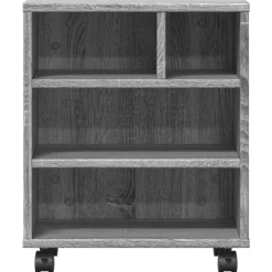 vidaXL Soporte para impresora con ruedas 41x32x48 cm Gris sonoma Outlet