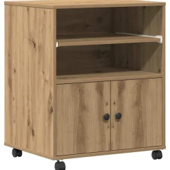 vidaXL Soporte para Impresora Roble artesanal 60 x 48 x 74 cm Roble artisan Outlet