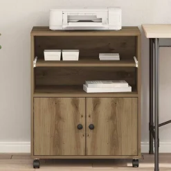 vidaXL Soporte para Impresora Roble artesanal 60 x 48 x 74 cm Roble artisan Outlet
