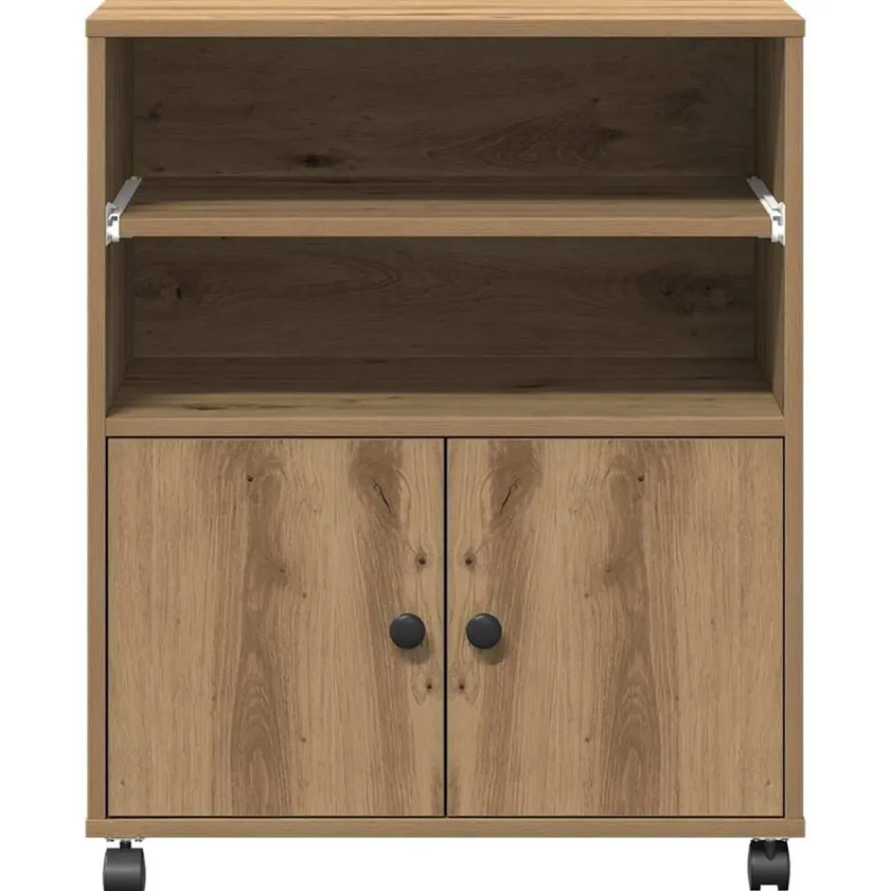 vidaXL Soporte para Impresora Roble artesanal 60 x 48 x 74 cm Roble artisan Outlet