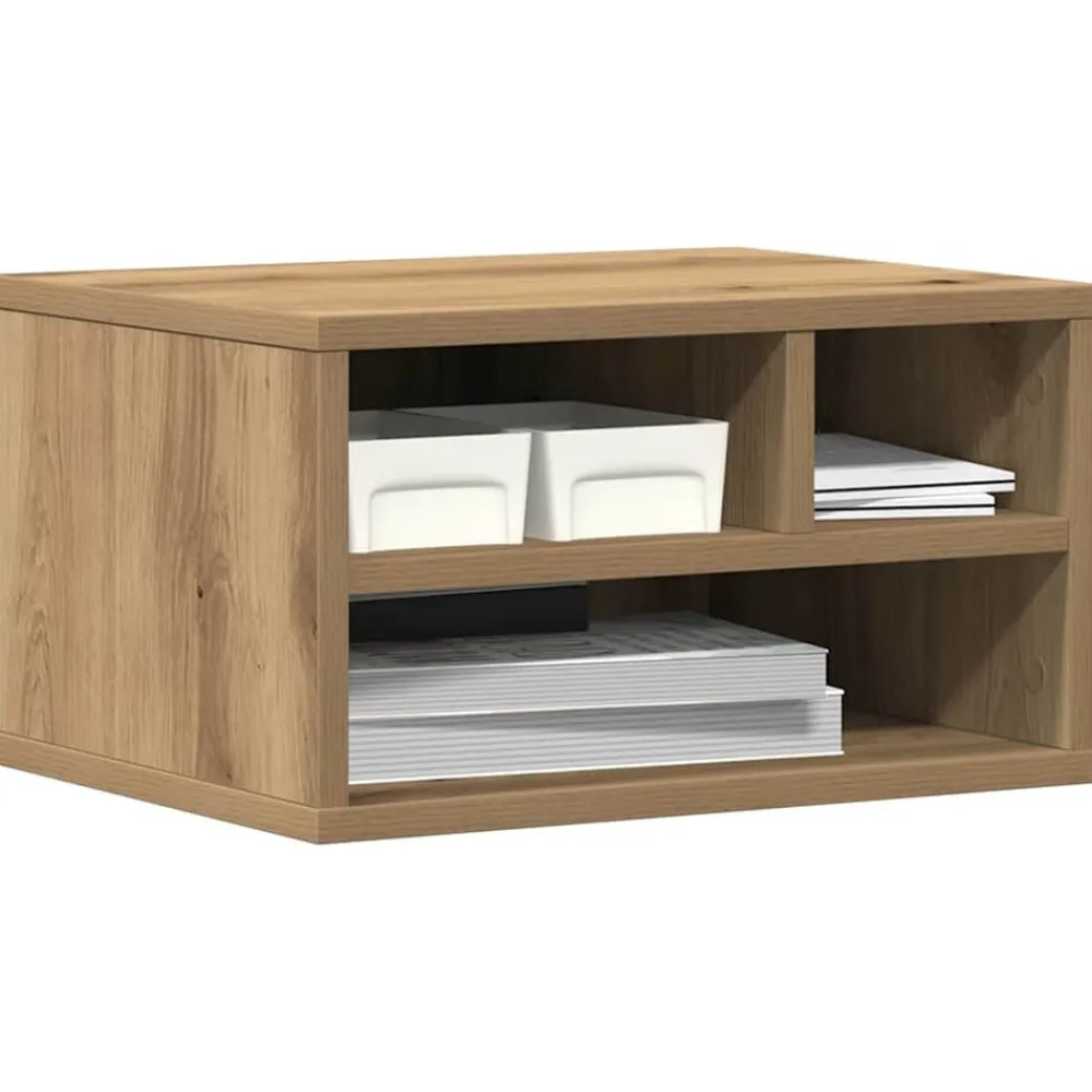 vidaXL Soporte para Impresora Roble artesanal 40 x 32 x 22,5 cm Roble artisan