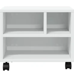 vidaXL Electrónica-Soporte para impresora con ruedas 41x32x34,5 cm