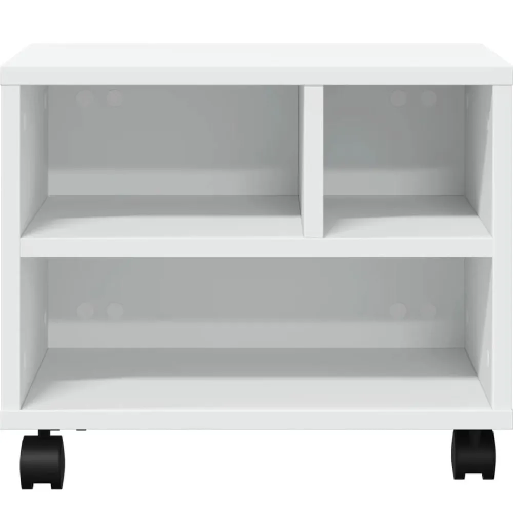 vidaXL Electrónica-Soporte para impresora con ruedas 41x32x34,5 cm