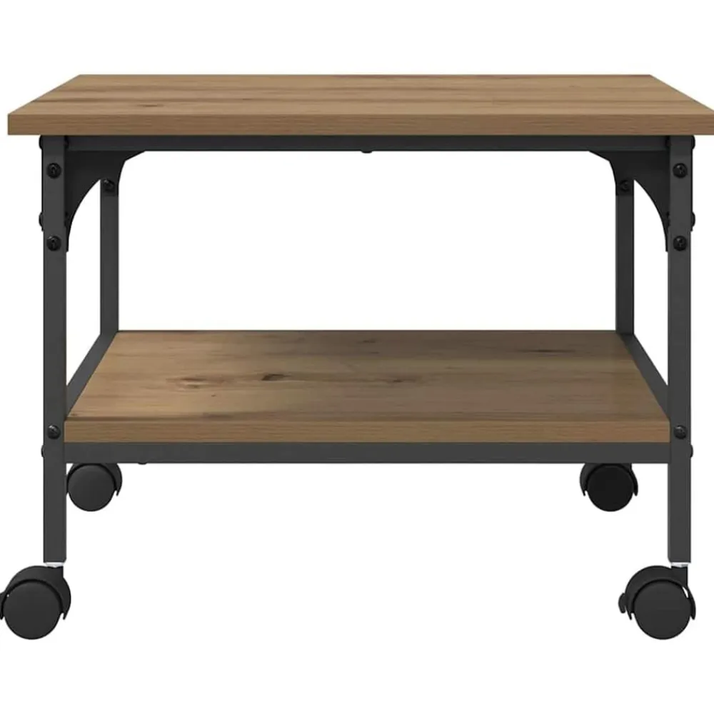 vidaXL Electrónica-Soporte para Impresora Roble artesanal 50 x 40 x 38 cm