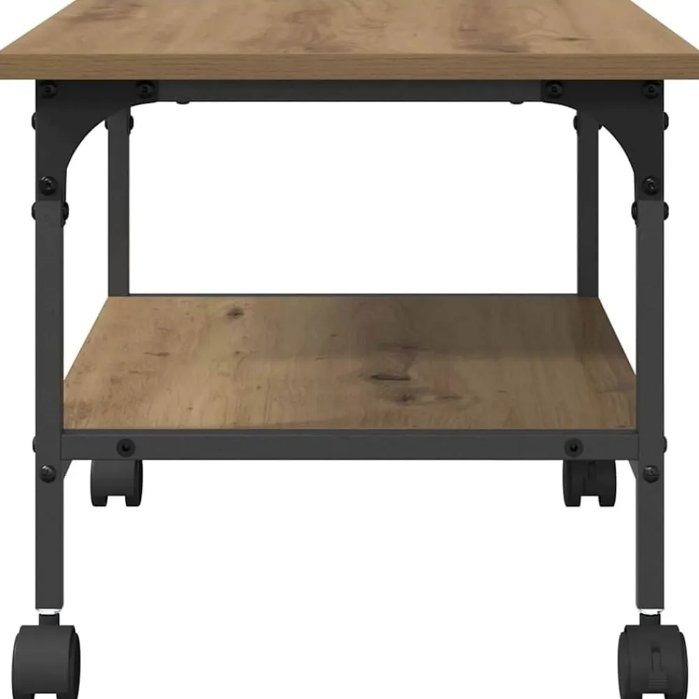 vidaXL Electrónica-Soporte para Impresora Roble artesanal 50 x 40 x 38 cm