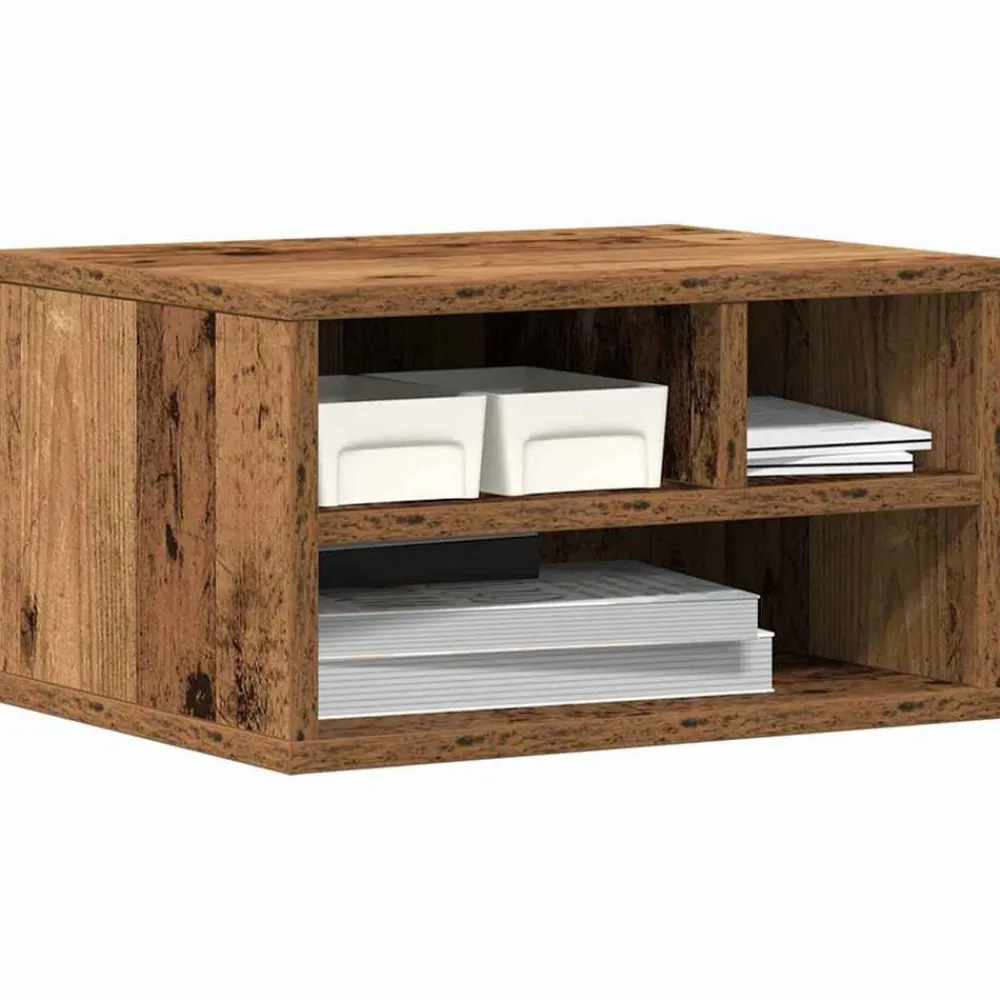 vidaXL Electrónica-Soporte para Impresora Madera vieja 40 x 32 x 22,5 cm