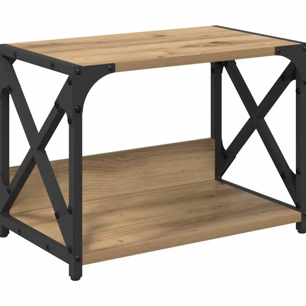 vidaXL Electrónica-Soporte para Impresora Roble artesanal 44 x 26 x 31.5 cm