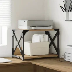 vidaXL Electrónica-Soporte para Impresora Roble artesanal 44 x 26 x 31.5 cm