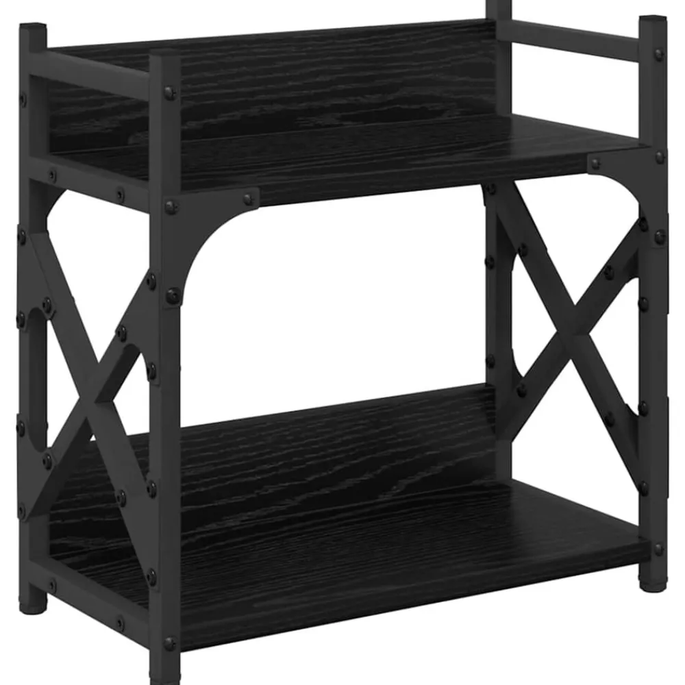 vidaXL Soporte para Impresora 40 x 20 x 40 cm Roble negro Hot