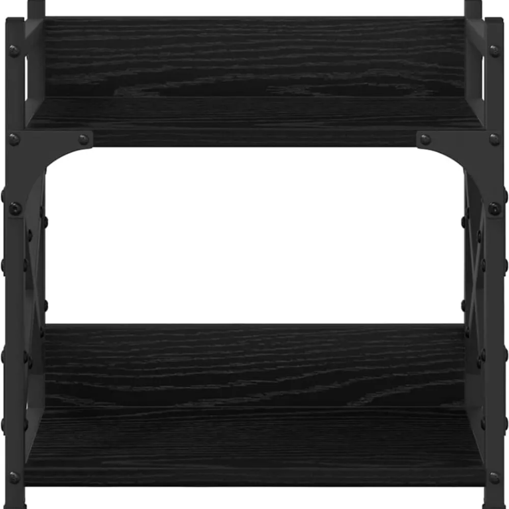 vidaXL Soporte para Impresora 40 x 20 x 40 cm Roble negro Hot