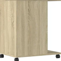 vidaXL Soporte para impresora con ruedas 60x40x68,5 cm Roble Sonoma Sale
