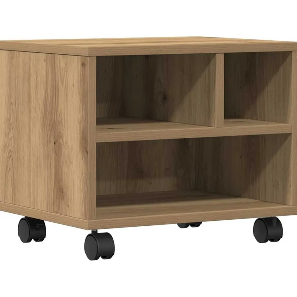 vidaXL Soporte para Impresora Roble artesanal 41 x 32 x 34,5 cm Roble artisan New
