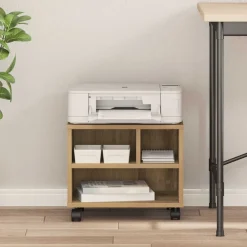 vidaXL Soporte para Impresora Roble artesanal 41 x 32 x 34,5 cm Roble artisan New