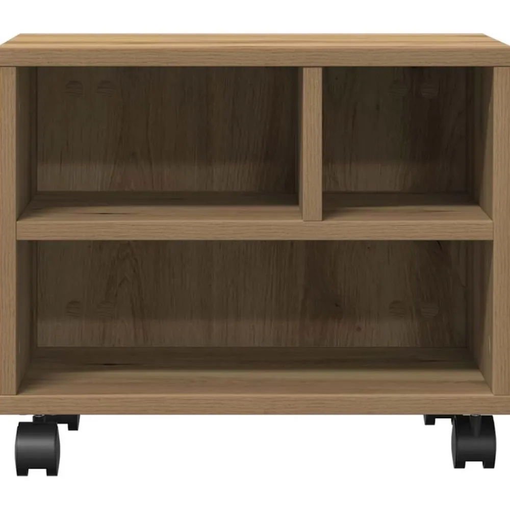 vidaXL Soporte para Impresora Roble artesanal 41 x 32 x 34,5 cm Roble artisan New