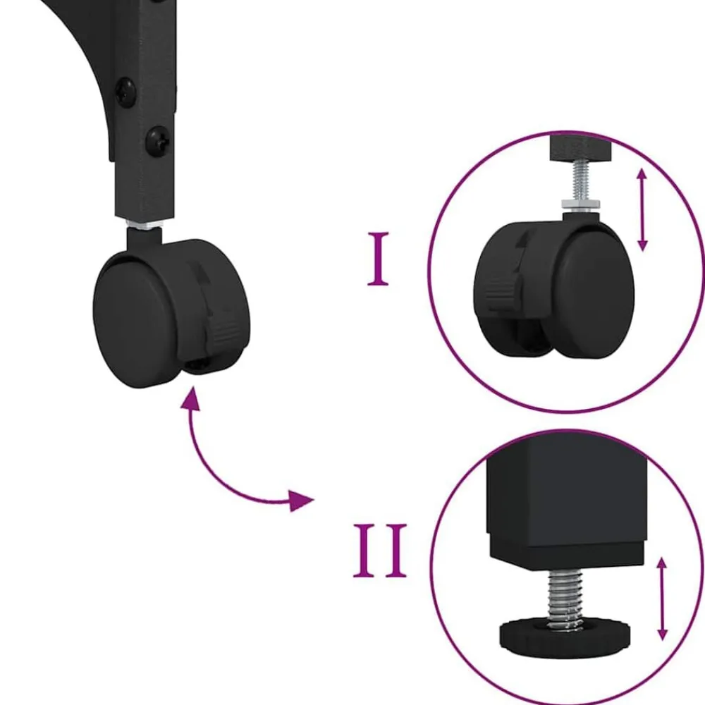 vidaXL Electrónica-Soporte para Impresora 50 x 41 x 75 cm