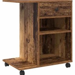 vidaXL Electrónica-Soporte para Impresora con cajón Madera vieja 60 x 40 x 68.5 cm