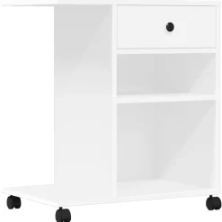 vidaXL Soporte para impresora con ruedas 60x40x68,5 cm Blanco Online