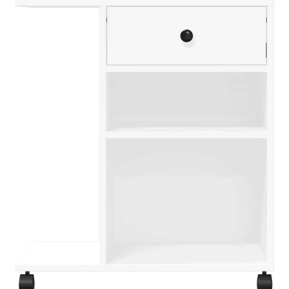 vidaXL Soporte para impresora con ruedas 60x40x68,5 cm Blanco Online