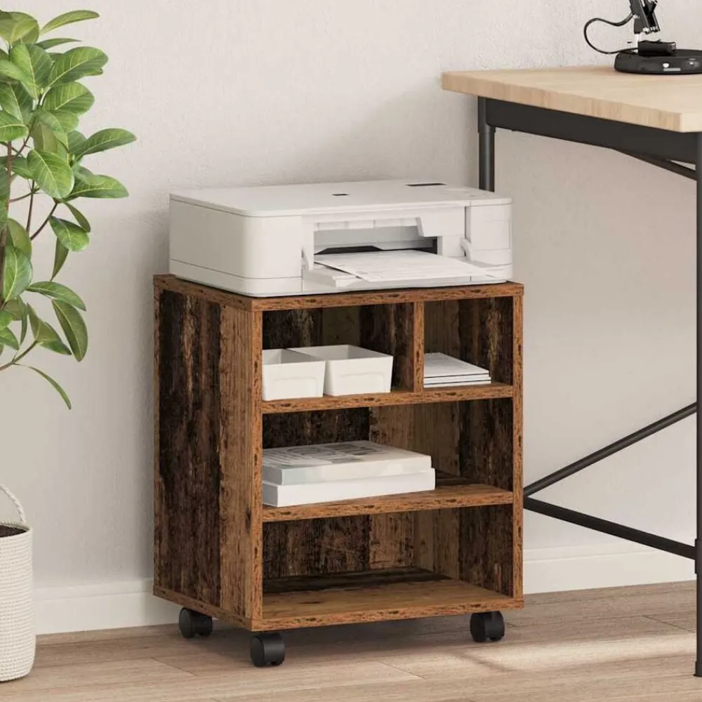 vidaXL Soporte para Impresora 41 x 32 x 48 cm Madera vieja Outlet
