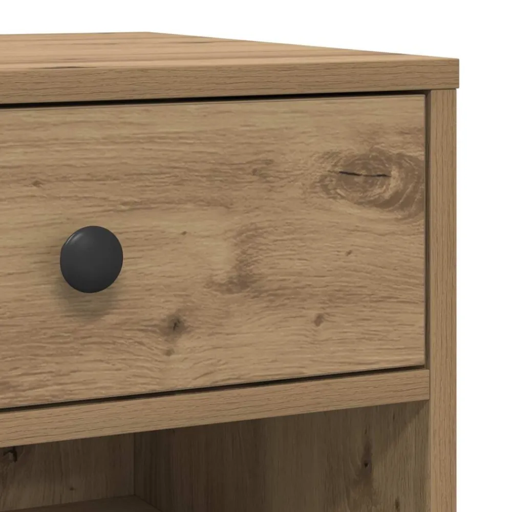 vidaXL Soporte para Impresora Liso Roble Artesanal 60 x 40 x 68.5 cm Roble artisan New