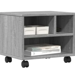 vidaXL Soporte para impresora con ruedas 41x32x34,5 cm Gris sonoma Sale