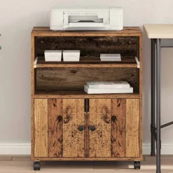 vidaXL Electrónica-Soporte para Impresora Madera vieja 60 x 48 x 74 cm