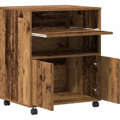 vidaXL Electrónica-Soporte para Impresora Madera vieja 60 x 48 x 74 cm