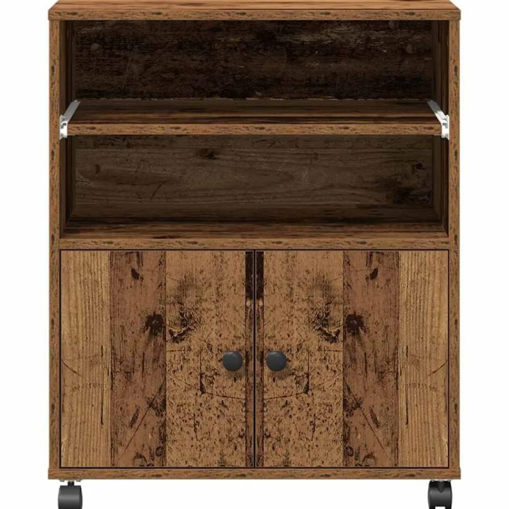 vidaXL Electrónica-Soporte para Impresora Madera vieja 60 x 48 x 74 cm