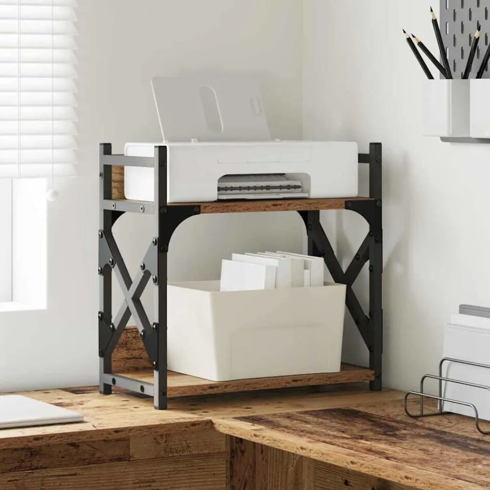 vidaXL Electrónica-Soporte para Impresora 40 x 20 x 40 cm