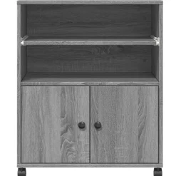 vidaXL Electrónica-Soporte para impresora con ruedas 60x48x74 cm