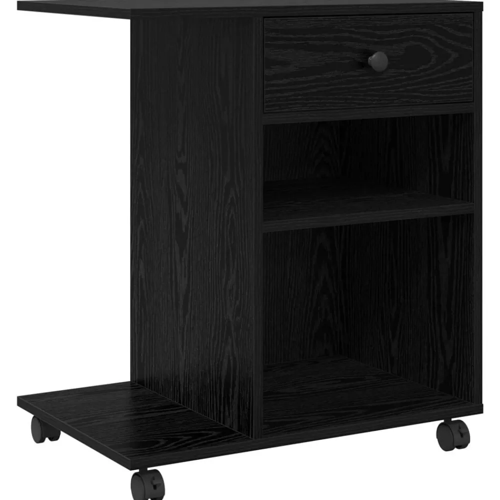 vidaXL Soporte para Impresora con cajón 60 x 40 x 68.5 cm Roble negro New