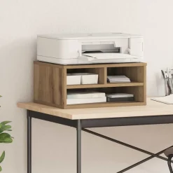 vidaXL Electrónica-Soporte para Impresora Roble artesanal 49 x 40 x 22.5 cm