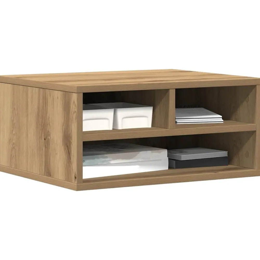 vidaXL Electrónica-Soporte para Impresora Roble artesanal 49 x 40 x 22.5 cm