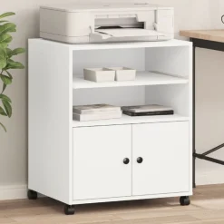 vidaXL Electrónica-Soporte para impresora con ruedas 60x48x74 cm