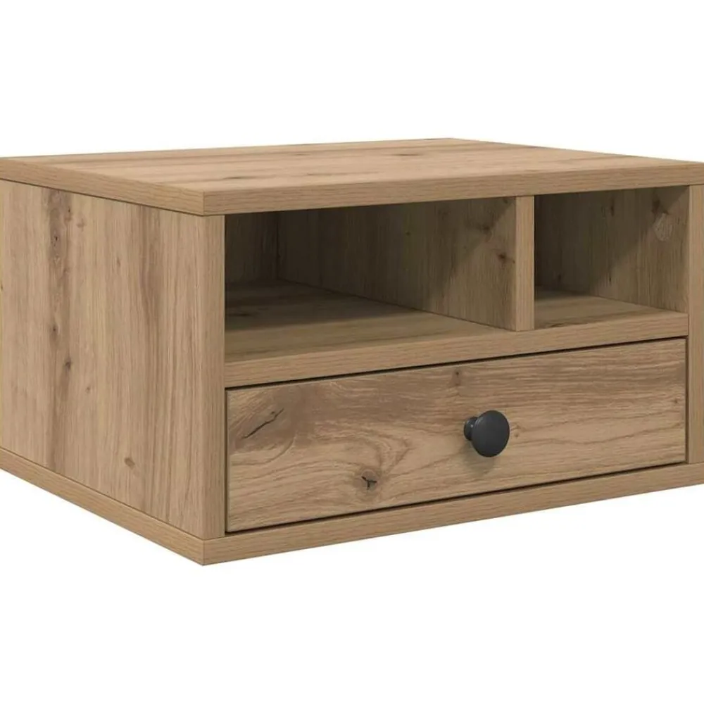 vidaXL Soporte para Impresora Roble artesanal 40 x 32 x 24 cm Roble artisan Sale