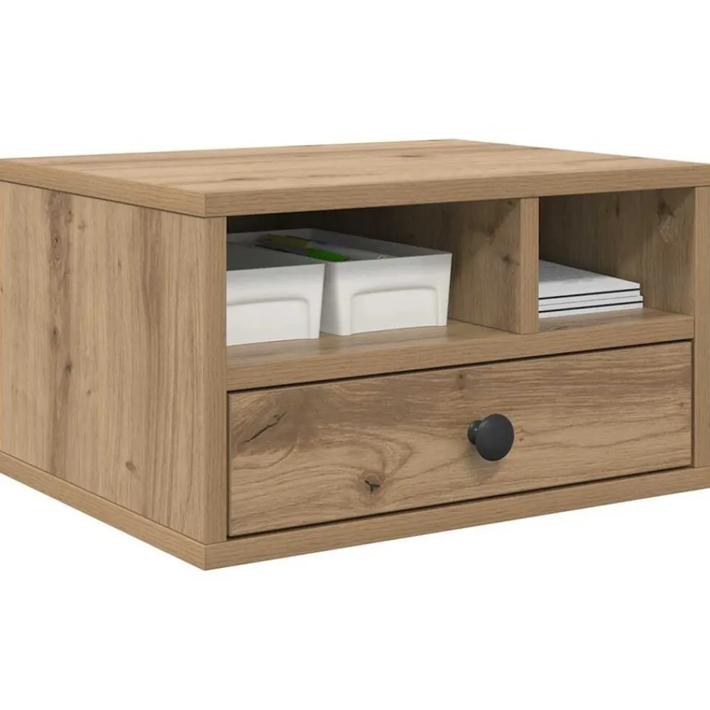 vidaXL Soporte para Impresora Roble artesanal 40 x 32 x 24 cm Roble artisan Sale