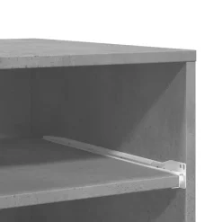 vidaXL Soporte para impresora con ruedas gris hormigón 60x48x74 cm Gris hormig&oacute;n Sale