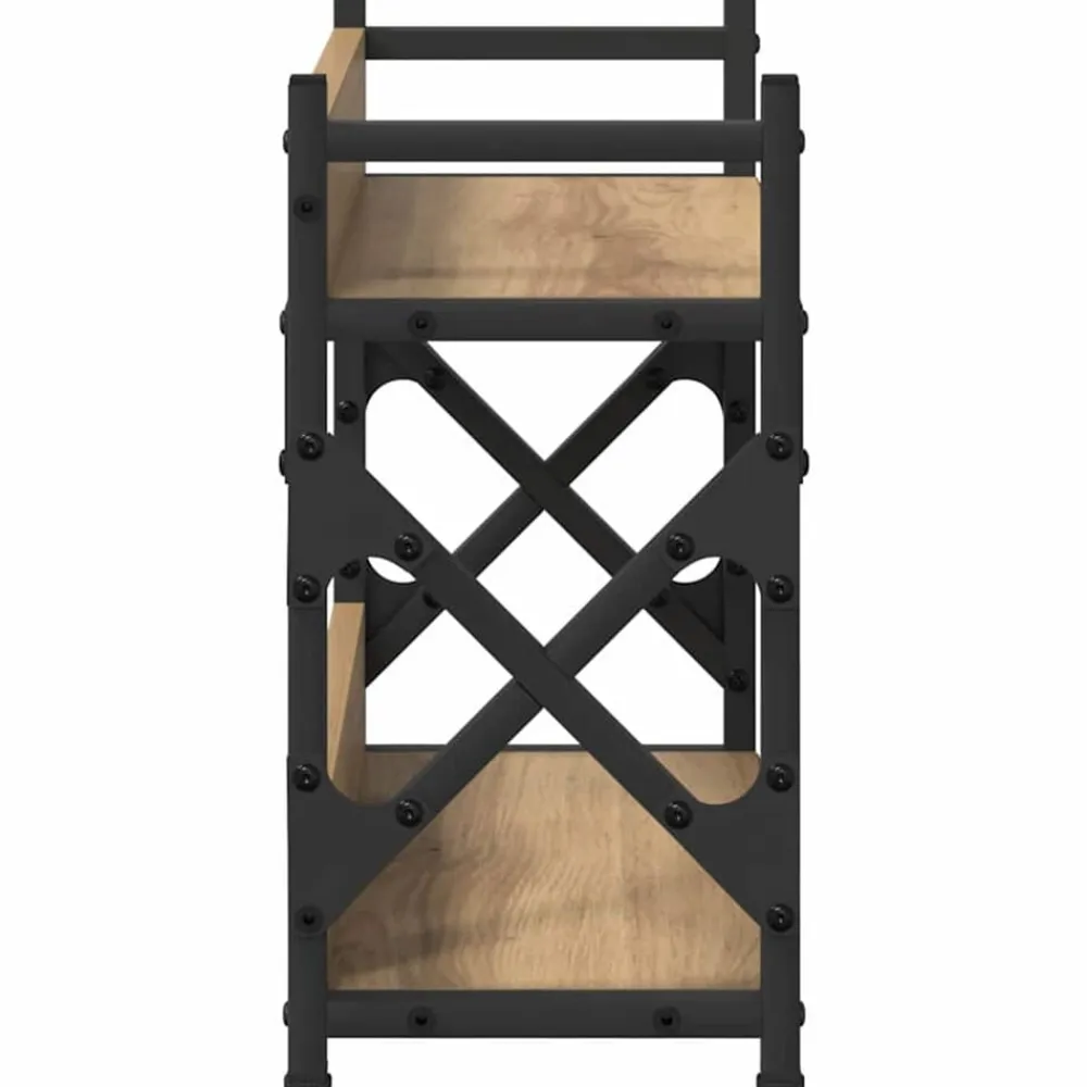 vidaXL Electrónica-Soporte para Impresora Roble artesanal 40 x 20 x 40 cm