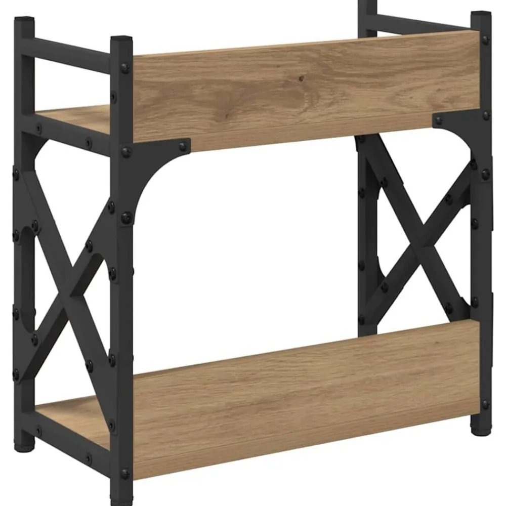 vidaXL Electrónica-Soporte para Impresora Roble artesanal 40 x 20 x 40 cm