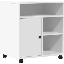 vidaXL Electrónica-Soporte para impresora con ruedas 60x50x67 cm