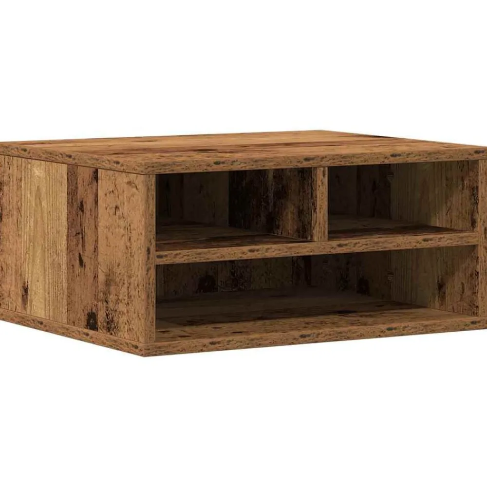 vidaXL Soporte para Impresora Madera vieja 49 x 40 x 22.5 cm Madera envejecida Hot