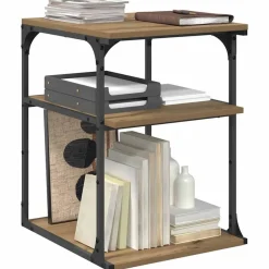 vidaXL Electrónica-Soporte para Impresora Roble artesanal 43 x 48 x 64 cm