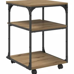 vidaXL Electrónica-Soporte para Impresora Roble artesanal 43 x 48 x 64 cm