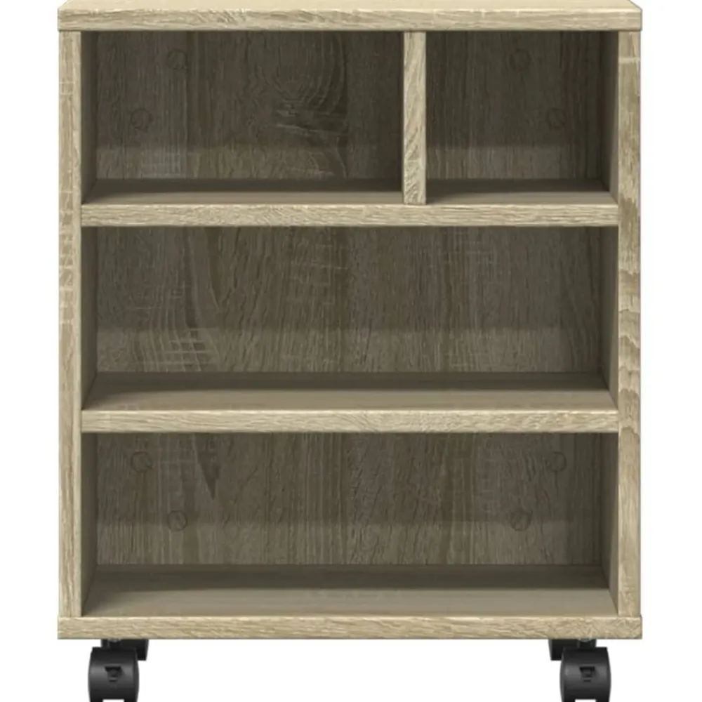 vidaXL Electrónica-Soporte para impresora con ruedas 41x32x48 cm