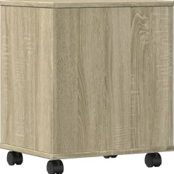 vidaXL Electrónica-Soporte para impresora con ruedas 41x32x48 cm