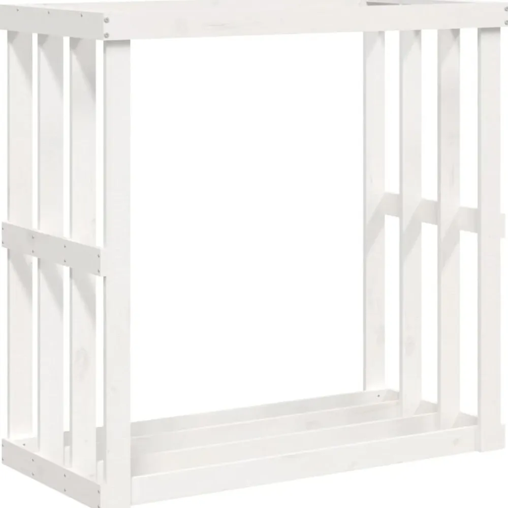 vidaXL Accesorios Para Hornos De Leña Y Chimeneas-Soporte para leña de exterior madera pino 108x52x106 cm
