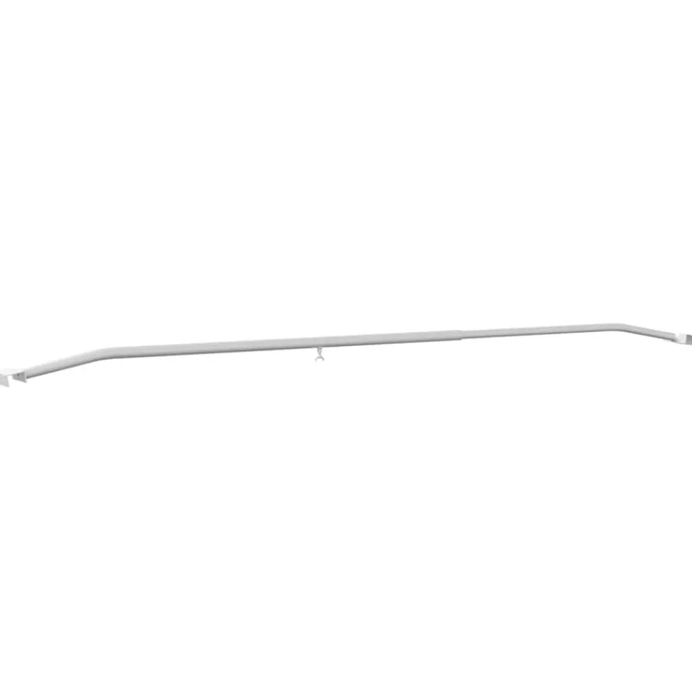 vidaXL Accesorios De Bricolaje-Soporte para lona para remolques 3 pcs Plateado 130-210 cm