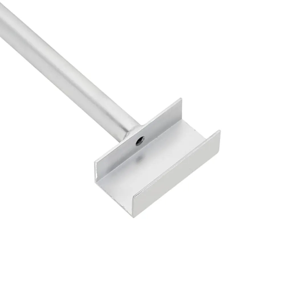 vidaXL Accesorios De Bricolaje-Soporte para lona para remolques 3 pcs Plateado 130-210 cm