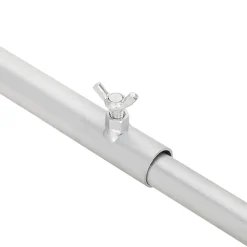 vidaXL Accesorios De Bricolaje-Soporte para lona para remolques 3 pcs Plateado 130-210 cm